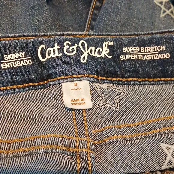 Gymboree Girl Tshirt & Cat & Jack Denim with Star Accents Size 8 - Picture 5 of 6